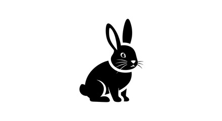 Obraz premium Rabbit silhouette