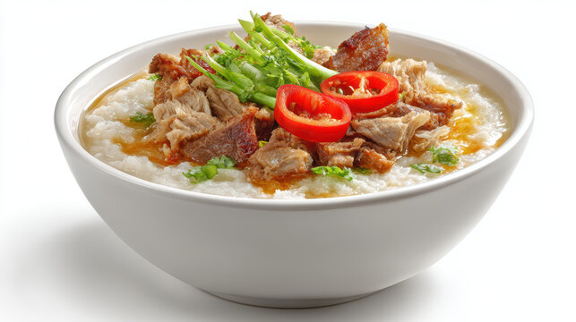 delicious thai khao tom pla fish congee with ginger