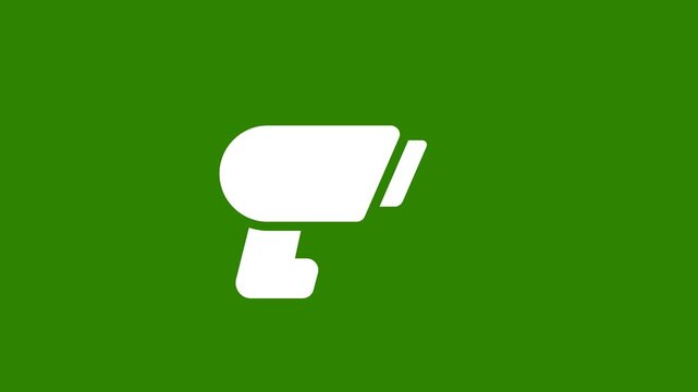 Green Screen Animation of a White Scanner on a Vibrant Green Background