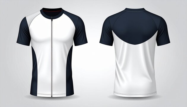 Cycling Jersey template mockup for sport shirt uniform