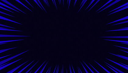 Blue explosive comicbook halftone pattern cover background © iPood
