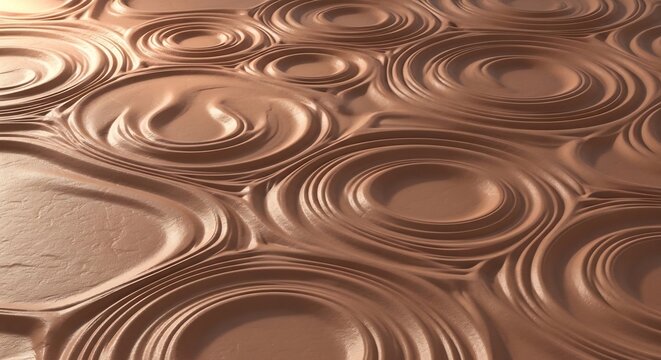 Abstract Copper Ripples Texture Background.