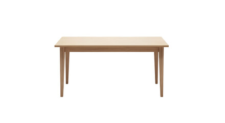 Fototapeta premium Brown wooden table with four legs.