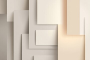 Fototapeta premium Minimal social media template with staggered stepped layer and asymmetric overlapping blocks
