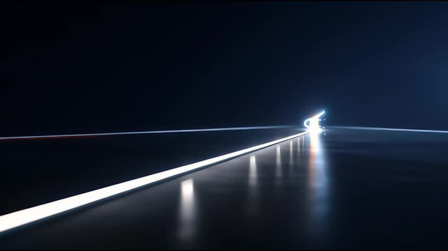 The Path of Illumination: A mesmerizing display of light and reflection creates an atmosphere of infinite possibilities, symbolizing a journey toward an unknown destination.