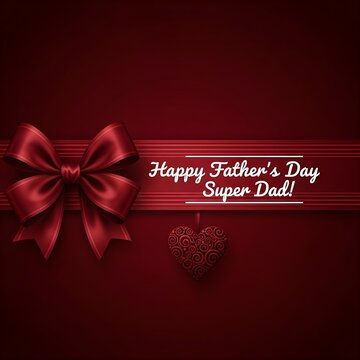Happy father's day greeting card for super dad