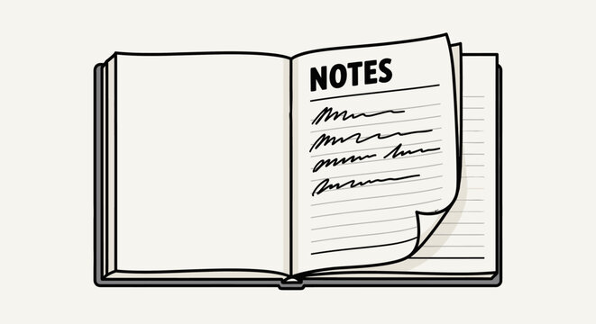 Open Notebook with Notes Page.