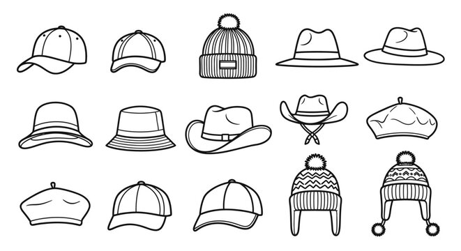 Variety of Hats for Fashion and Style.