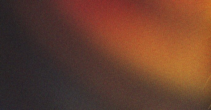 Rustic orange grainy background with vintage film noise and dark edge.
