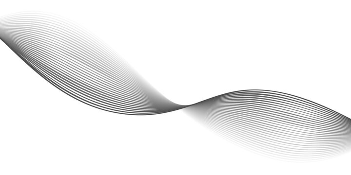 Isolated black plastic spoon vector illustration featuring a blue wave pattern design and a light gradient curve backdrop for a business art wallpaper