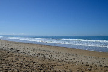 Fototapeta premium Beach scenes at Conil de la Frontera. Large beaches at Conil de la Frontera. Different views, different weather. Conil de la Frontera, Andalusia, Spain, Europe.