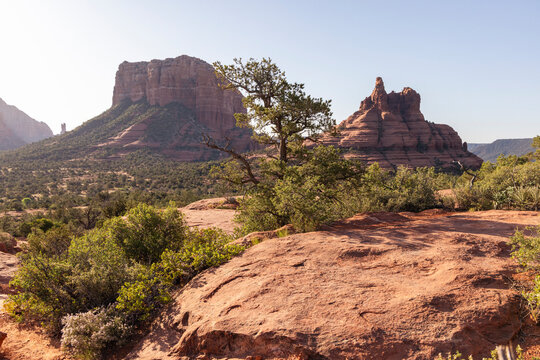 Rugged Sedona landscape and rock formations