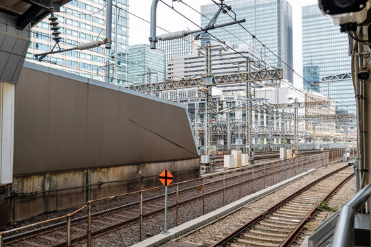 Japanese transit rail system in Kyoto