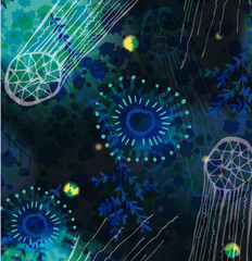 underwater, coral reefs, fish, sea animals, crabs, mermaid, sea shells, octopus, plants, ocean, sea weed,  © Joymaker