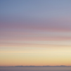 Fototapeta premium Sky showing soft colors right before the sun comes up.