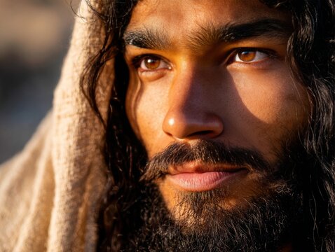 Barnabas gazes thoughtfully under the warm sun