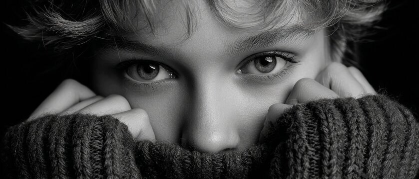 Expressive eyes reveal deep feelings and emotions