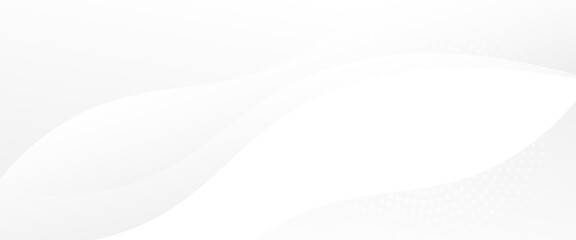 Obraz premium Abstract white background poster with dynamic waves