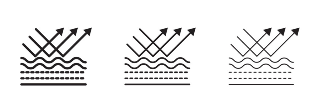 Wrinkles face reflection icon in flat style. Basic vector symbol illustration