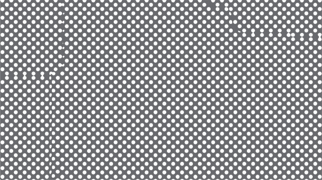 White polka dots pattern on a solid gray background
