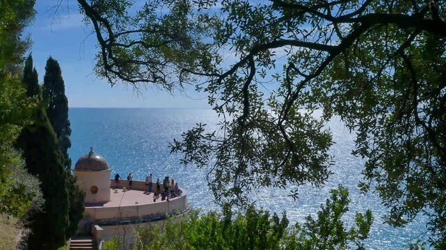 17.03.2026, Nice - France.  View Tour Bellanda on a sunn day.