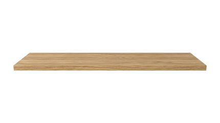 Natural oak wood floating wall shelf © BTG