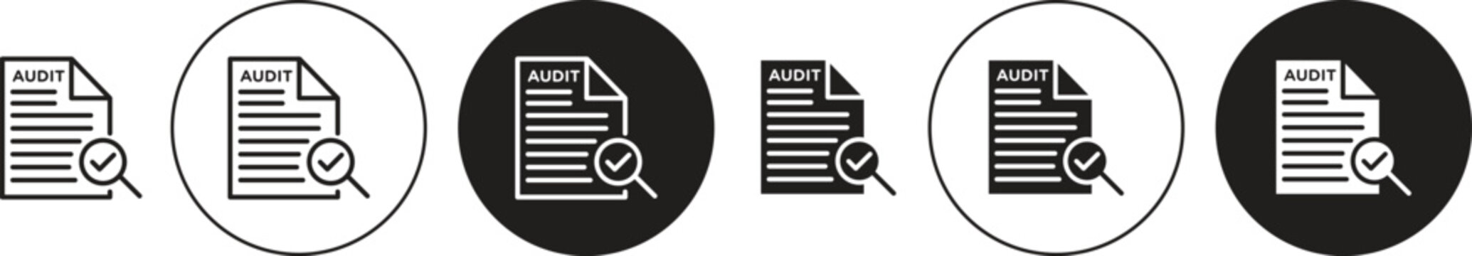 Audit icon. flat illustration of vector icon for web UI UX
