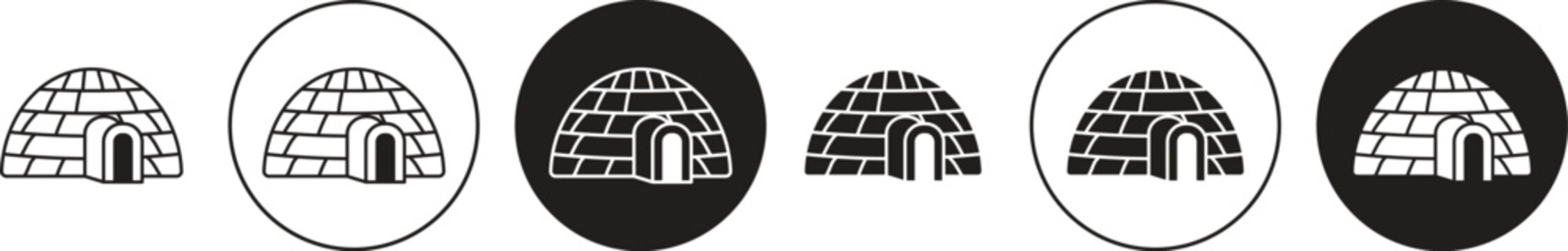 Igloo icon. flat illustration of vector icon for web UI UX