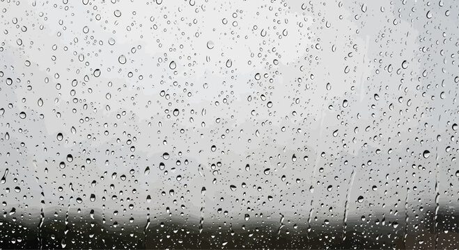 Rain Drops on Windowpane