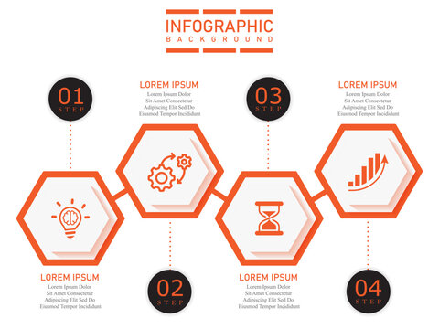 Business infographic template with hexagonal shape vector elements in up-down direction | 3 steps timeline marketing chart with icon | Modern blue diagram vector illustration for organization 