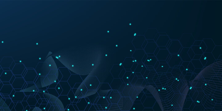 Abstract digital blockchain cube blocks concept. 3D big data cubes quantum computer technology idea.