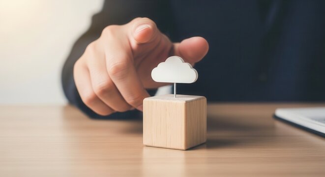 wooden cube representsStrategic cloud-based business systems application interface tracking international server fluctuations and optimizing corporate enterprise infrastructure portfolios