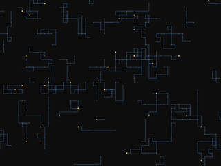 Fototapeta premium Technology Circuit Lines Neon Glow Dark Background Vector