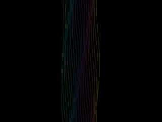 Obraz premium Modern Wavy Line Pattern Clean Tech Wallpaper Vector