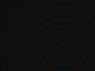 Obraz premium Concentric Circles Ripple Pattern Abstract Background Vector
