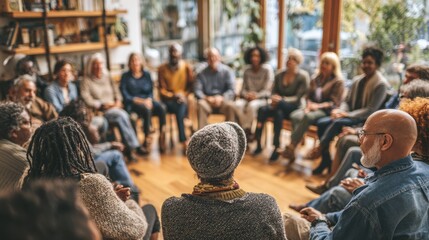 Community Members Unite in Discussion With Civil Rights Organization in a Shared Space Focused on Empowerment and Legal Support