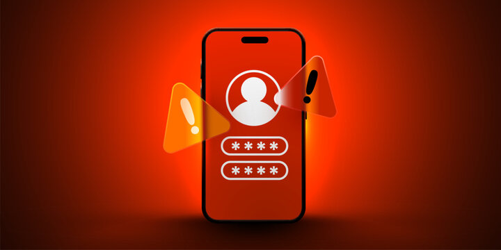 Login Security Alert on Mobile Phone.