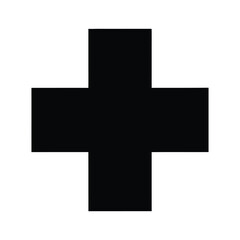 Obraz premium Plus Symbol Geometric Shape Commercial Design Element