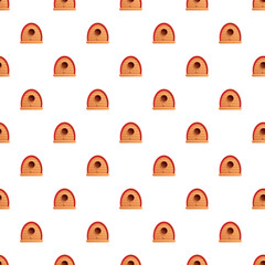 Obraz premium Bird houses repeating on white background forming a cute nature design