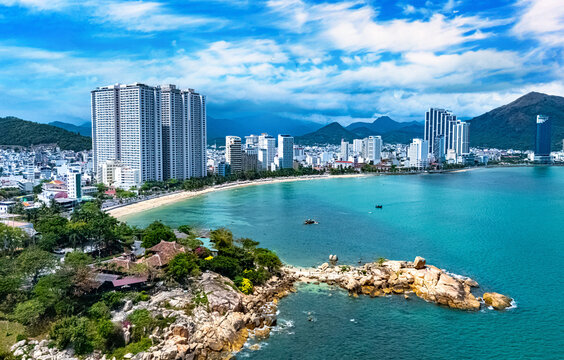View of Hon Chong beach near Nha Trang, Vietnam