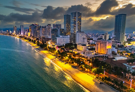 View of the city of Nha Trang, Khanh Hoa province, Vietnam
