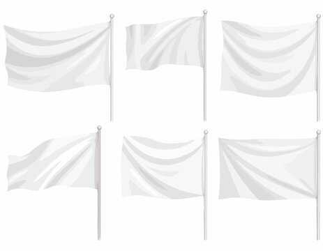 white flags