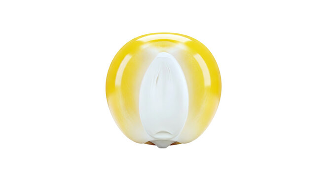 Close-up of a single yellow corn kernel