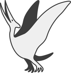 Illustration of a Pterodactyl © ChattPan