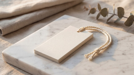 Fototapeta premium Still life with marble slab and accessories.