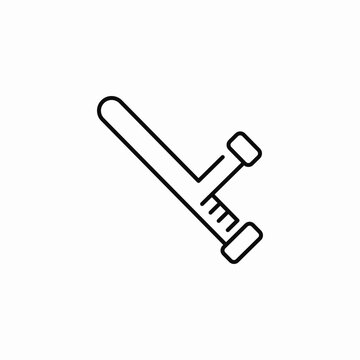 police baton weapon icon sign vector