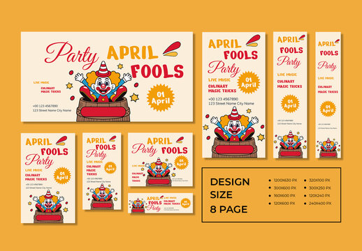 April Fools Day Party Web Banner