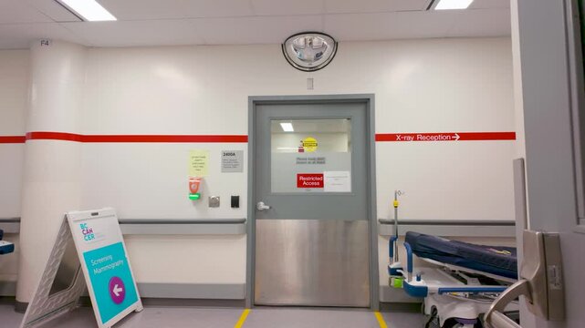 Victoria, BC, Canada &ndash; March 28, 2026: Victoria General Hospital (VGH)  X-ray reception and cancer screening entrance