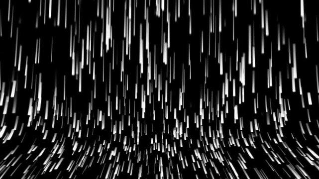 Digital stream lines upward motion loop. Abstract trendy design seamless 4K video background. grid infinite space. Perspective wireframe.