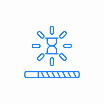 loading or waiting process icon sign vector